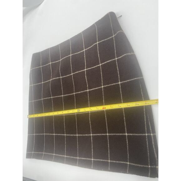 Ralph Lauren Collection Purple Label Vintage Runway Mini Skirt Wool Check 2001 L - Picture 13 of 16